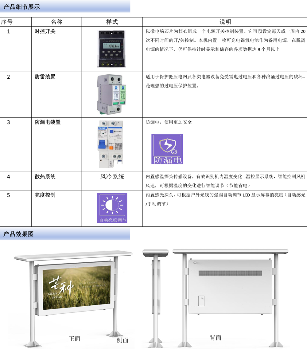 55寸/65寸/75寸户外阅读栏数字标牌广告机触摸屏(图8)