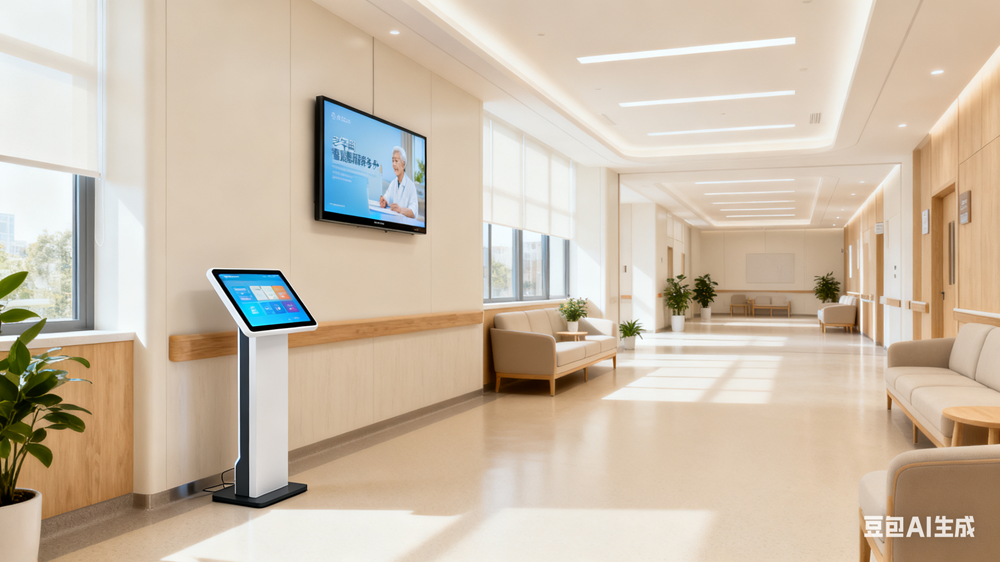 银发经济 腾博会 “标牌 + 触摸屏 + 满天星发布系统” 升级智慧康养中心服务