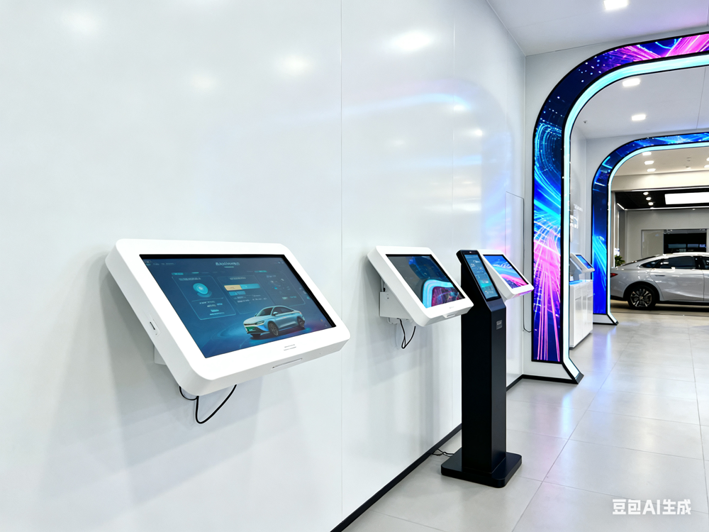 新能源汽车体验中心 腾博会 “多尺寸设备 + 满天星信息发布系统” 赋能营销转化
