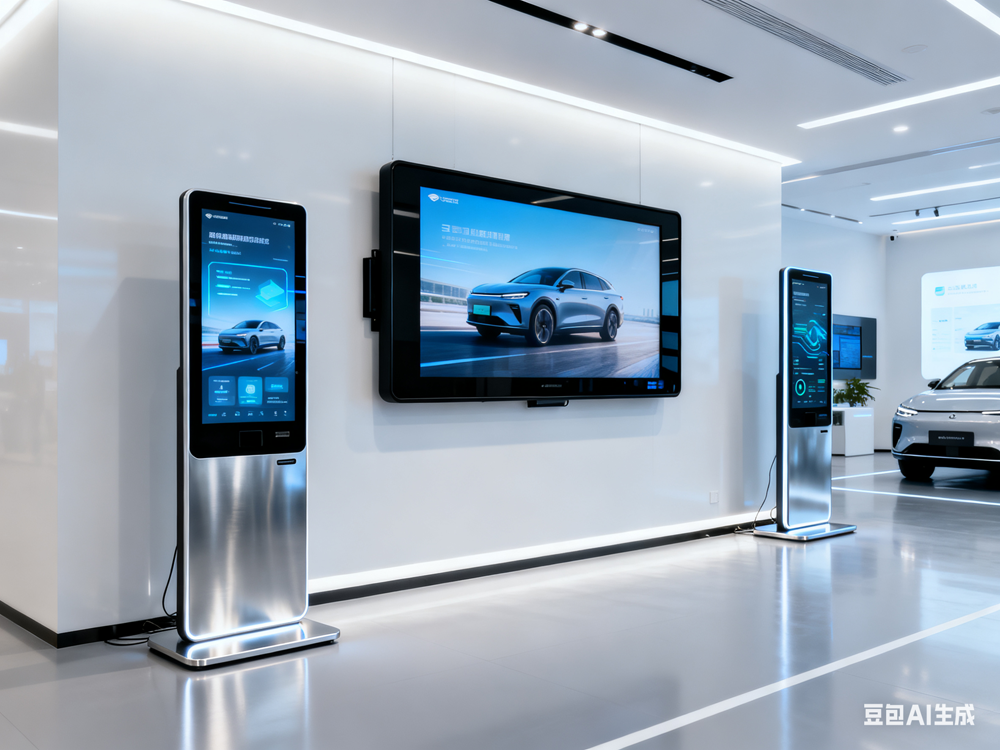 新能源汽车体验中心 腾博会 “多尺寸设备 + 满天星信息发布系统” 赋能营销转化(图2)