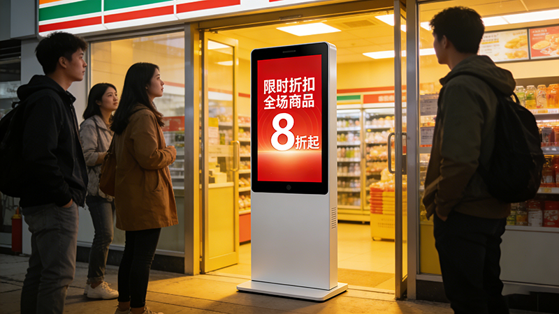 广告机设备：从“单向播放”到“智能交互”的进化(图2)