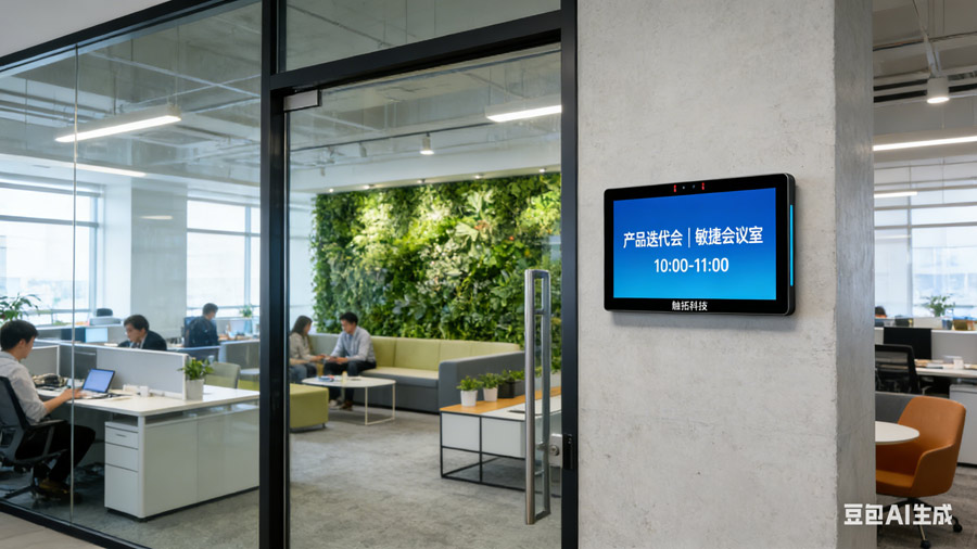 科创园 “智汇之巢”：腾博会科技会议预约屏，赋能初创企业协同加速