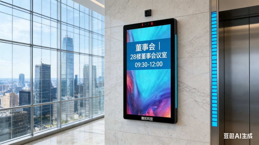 跨国协作 “无界之桥”：腾博会科技多语言会议预约屏，链接全球办公协同