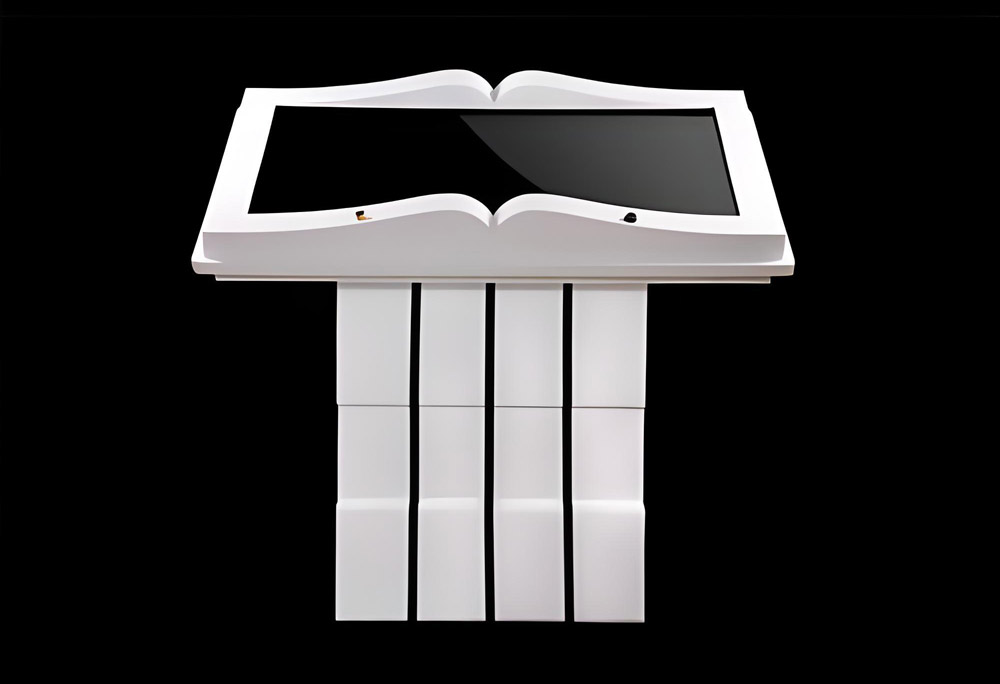 古韵新声・智启书香：腾博会 55 寸隔空感应翻书机，让文化传播跨越时空(图2)