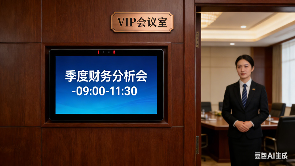 酒店包厢场景：腾博会会议预约门牌升级消费体验，彰显包厢格调(图2)