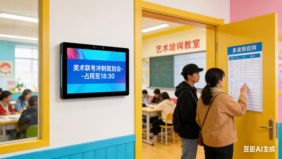 会议预约屏 / 会议门牌在大学校园的核心应用场景