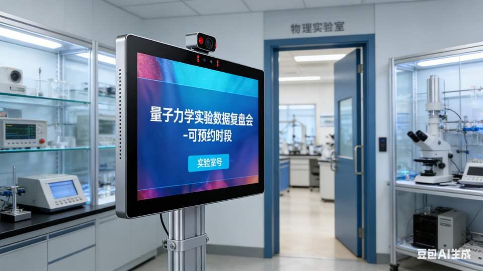 腾博会10.1寸VS13.3寸智慧门牌：办公美学天花板，教你如何精准选对会议室“颜霸”(图5)