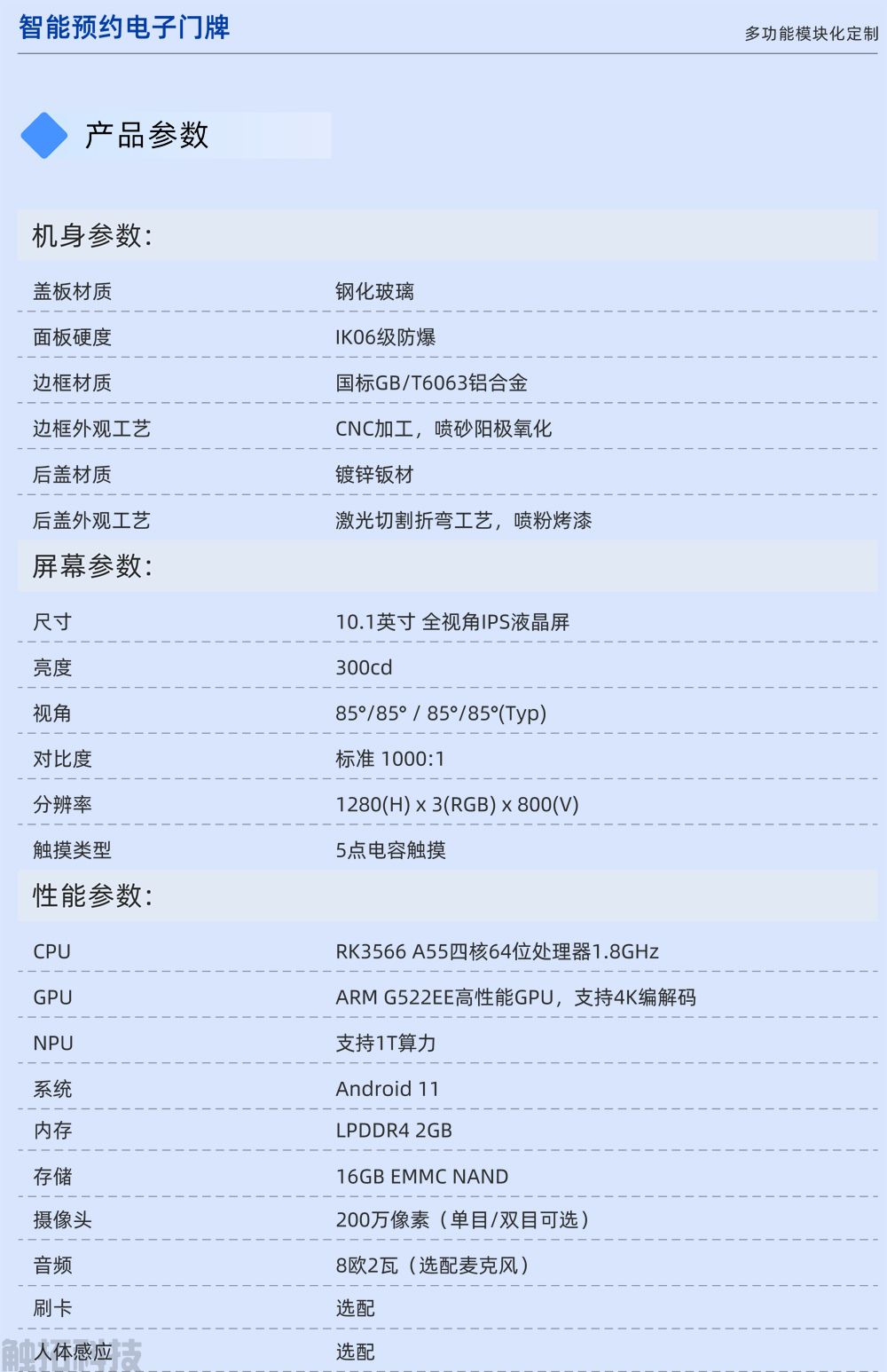 10.1寸竖屏智能预约电子门牌CT101V1(图3) 10.1寸竖屏智能预约电子门牌CT101V1(图3)
