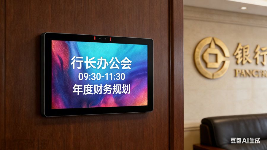 浙江企业办公效率提升|腾博会会议预约屏+系统,让会议室管理更简单(图2) 浙江企业办公效率提升|腾博会会议预约屏+系统,让会议室管理更简单(图2)